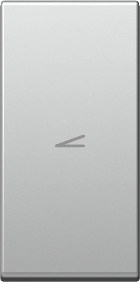 Schalterabdeckung mit Dimmersymbol 1M, silber (10er-Pack)