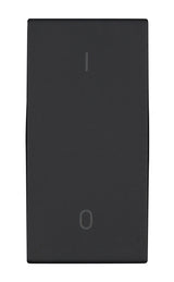 Schalterabdeckung mit EIN/AUS Symbol 1M, schwarz (10er-Pack)