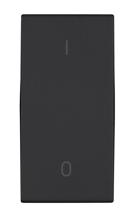 Schalterabdeckung mit EIN/AUS Symbol 1M, schwarz (10er-Pack)