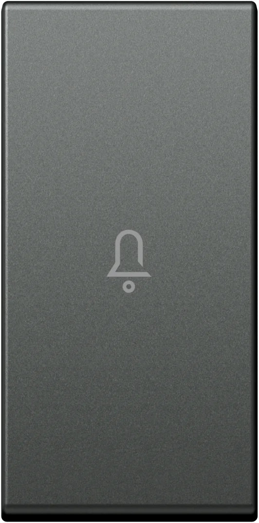 Schalterabdeckung mit Glockensymbol 1M, anthrazit (10er-Pack)