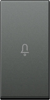 Schalterabdeckung mit Glockensymbol 1M, anthrazit (10er-Pack)
