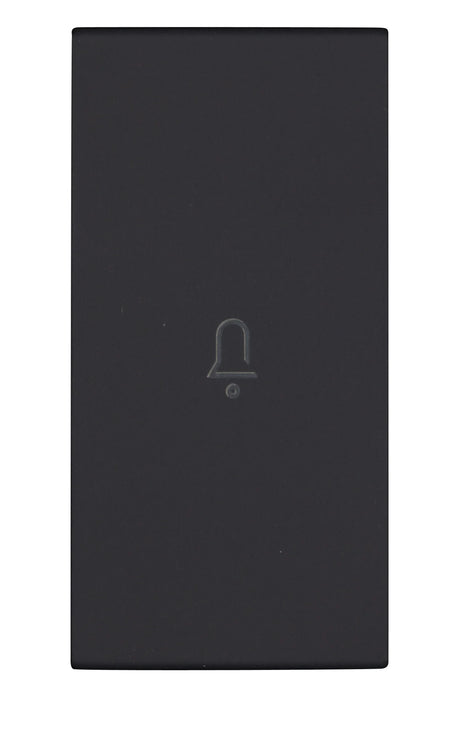 Schalterabdeckung mit Glockensymbol 1M, schwarz (10er-Pack)