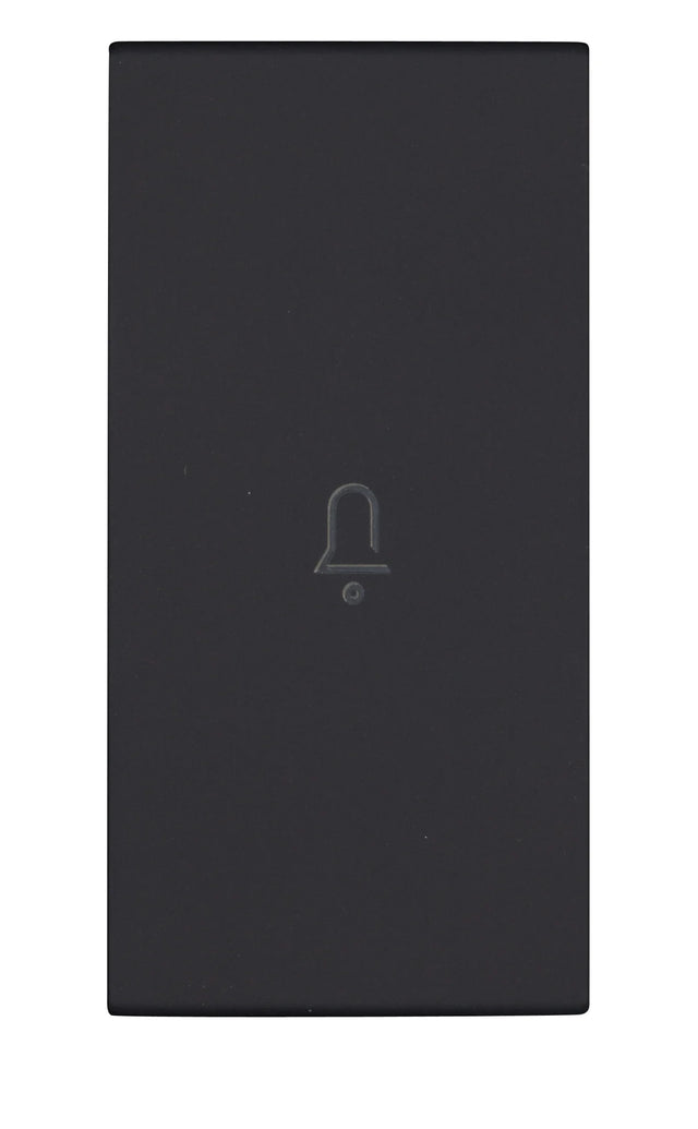 Schalterabdeckung mit Glockensymbol 1M, schwarz (10er-Pack)