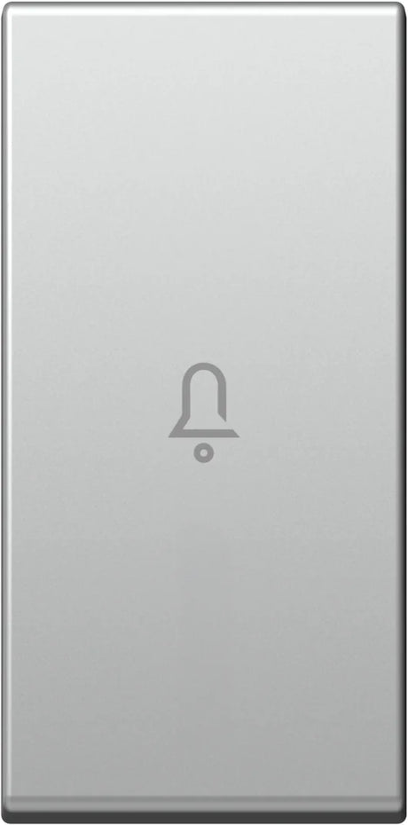 Schalterabdeckung mit Glockensymbol 1M, silber (10er-Pack)