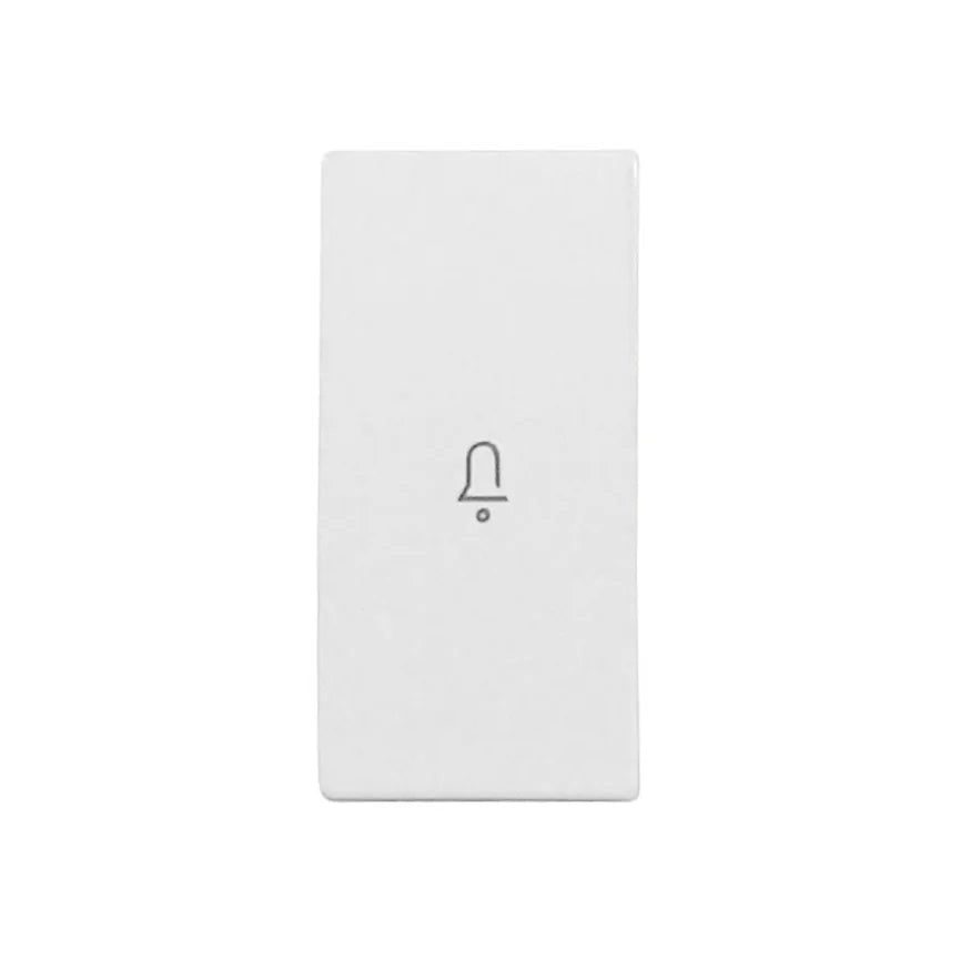 Schalterabdeckung mit Glockensymbol 1M, weiß (10er-Pack)