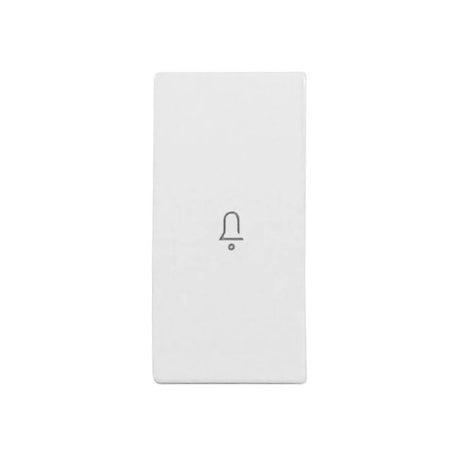 Schalterabdeckung mit Glockensymbol 1M, weiß (10er-Pack)