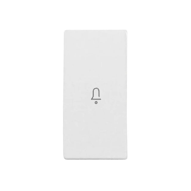 Schalterabdeckung mit Glockensymbol 1M, weiß (10er-Pack)