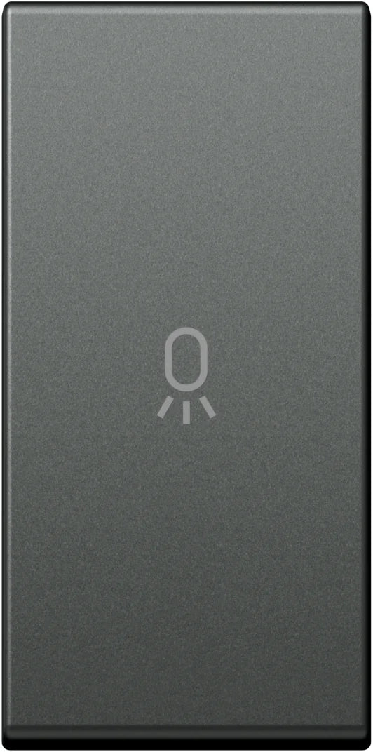 Schalterabdeckung mit Lichtsymbol 1M, anthrazit (10er-Pack)