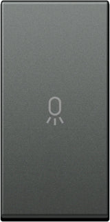 Schalterabdeckung mit Lichtsymbol 1M, anthrazit (10er-Pack)