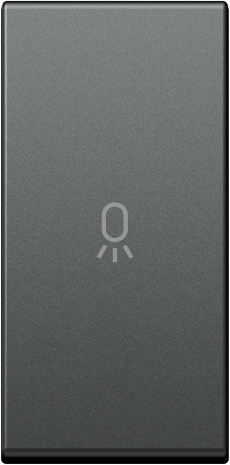 Schalterabdeckung mit Lichtsymbol 1M, anthrazit (10er-Pack)