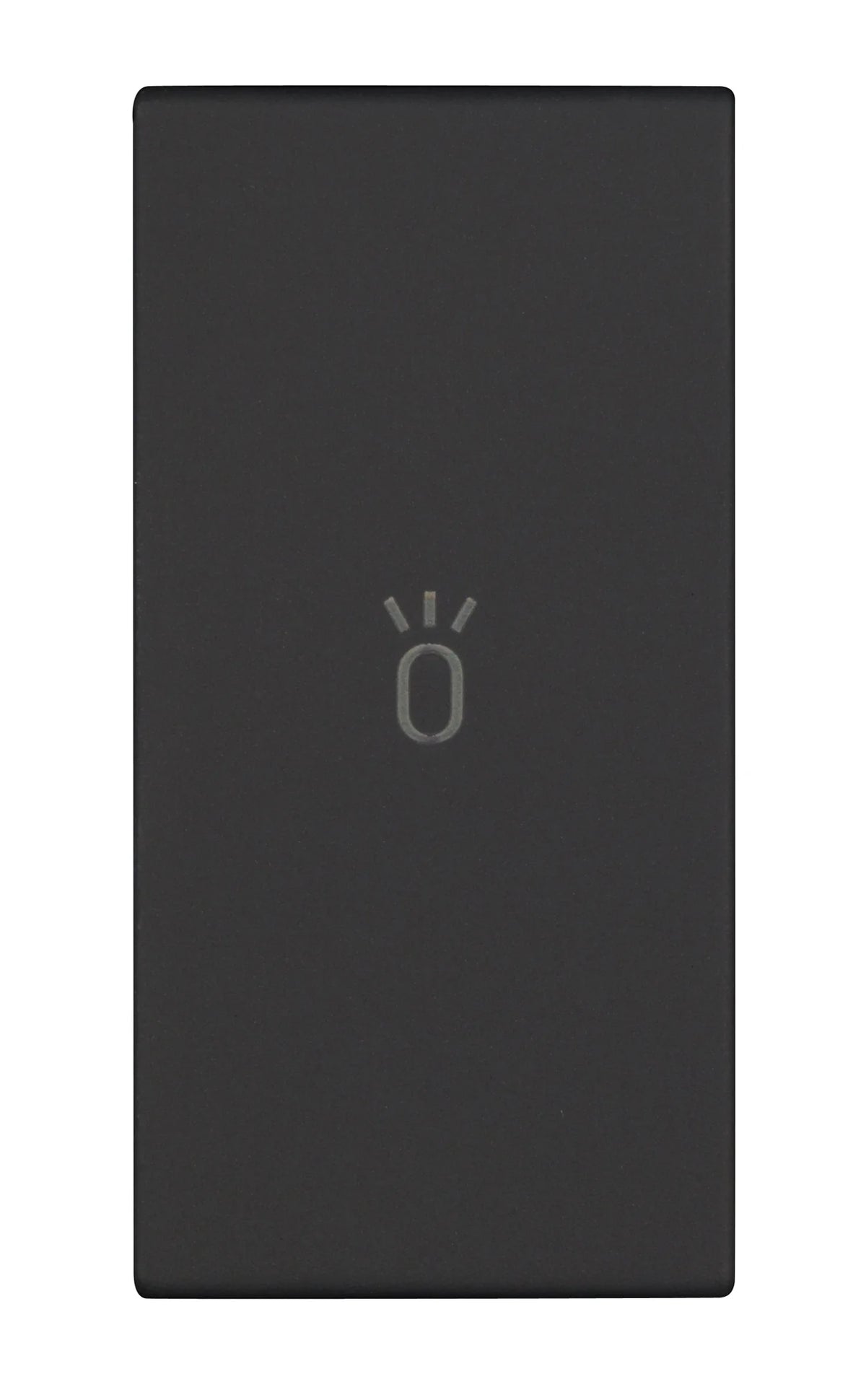 Schalterabdeckung mit Lichtsymbol 1M, schwarz (10er-Pack)