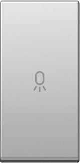 Schalterabdeckung mit Lichtsymbol 1M, silber (10er-Pack)