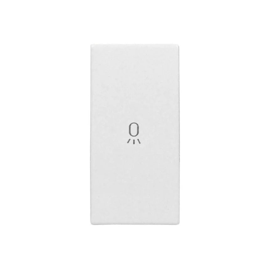 Schalterabdeckung mit Lichtsymbol 1M, weiß (10er-Pack)