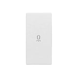 Schalterabdeckung mit Lichtsymbol 1M, weiß (10er-Pack)
