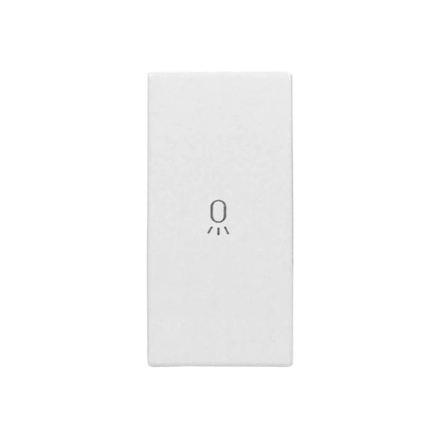 Schalterabdeckung mit Lichtsymbol 1M, weiß (10er-Pack)