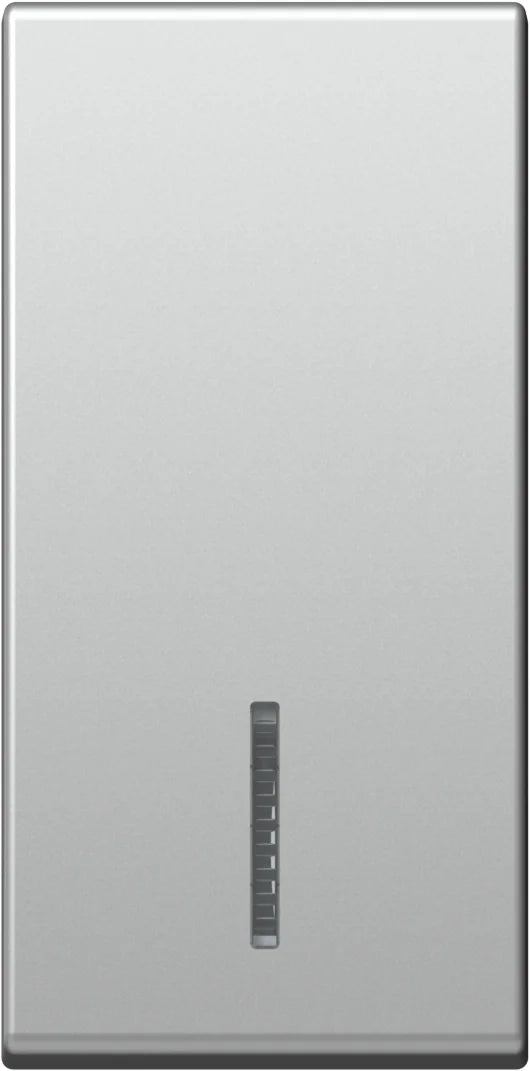 Schalterabdeckung mit Linse 1M, silber (10er-Pack)