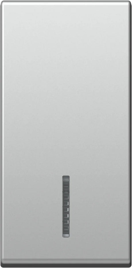 Schalterabdeckung mit Linse 1M, silber (10er-Pack)