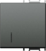 Schalterabdeckung mit Linse 2M, anthrazit (10er-Pack)
