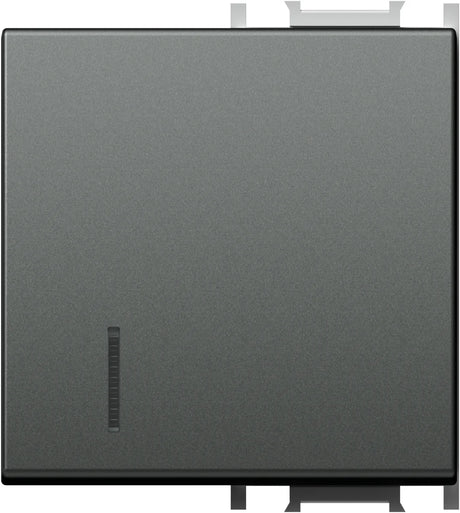 Schalterabdeckung mit Linse 2M, anthrazit (10er-Pack)