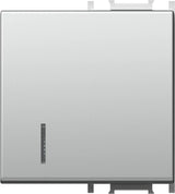 Schalterabdeckung mit Linse 2M, silber (10er-Pack)