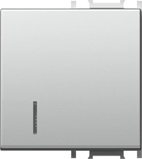 Schalterabdeckung mit Linse 2M, silber (10er-Pack)