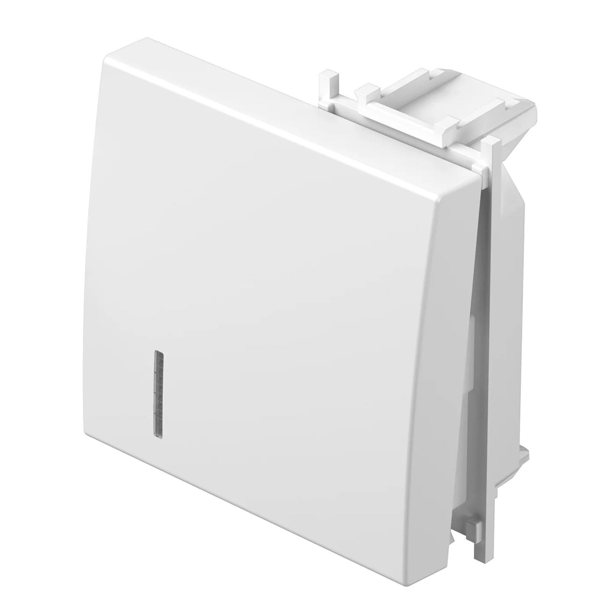Schalterabdeckung mit Linse 2M, weiß (10er-Pack)