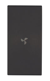 Schalterabdeckung mit Lüftersymbol 1M, schwarz (10er-Pack)