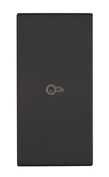 Schalterabdeckung mit Türsymbol 1M, schwarz (10er-Pack)