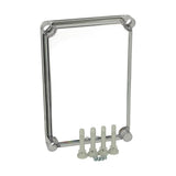 Deckel 280x190x30mm, transparent mit Kreuzkopfschraube