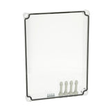 Deckel 380x280x30mm, transparent mit Kreuzkopfschraube