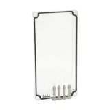 Deckel 380x190x30mm, transparent mit Kreuzkopfschraube