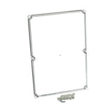 Deckel 560x380x30mm, transparent mit Schlitzkopfschraube
