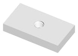 Gewindeplättchen M3 rechteckig, Stahl verzinkt (10er-Pack)