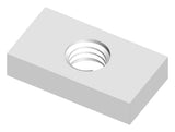 Gewindeplättchen M6 rechteckig, Stahl verzinkt (10er-Pack)