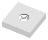 Gewindeplättchen M6 quadrat., Stahl verzinkt (10er-Pack)