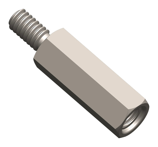 Distanzbolzen M6/SW9, H=25mm (10er-Pack)