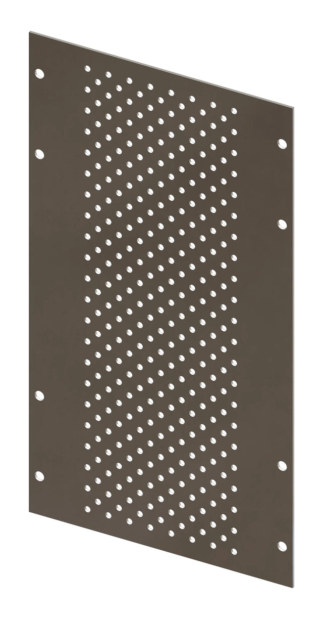 Lochraster Montageplatte Breite 200mm, 6 Modulhöhen hoch