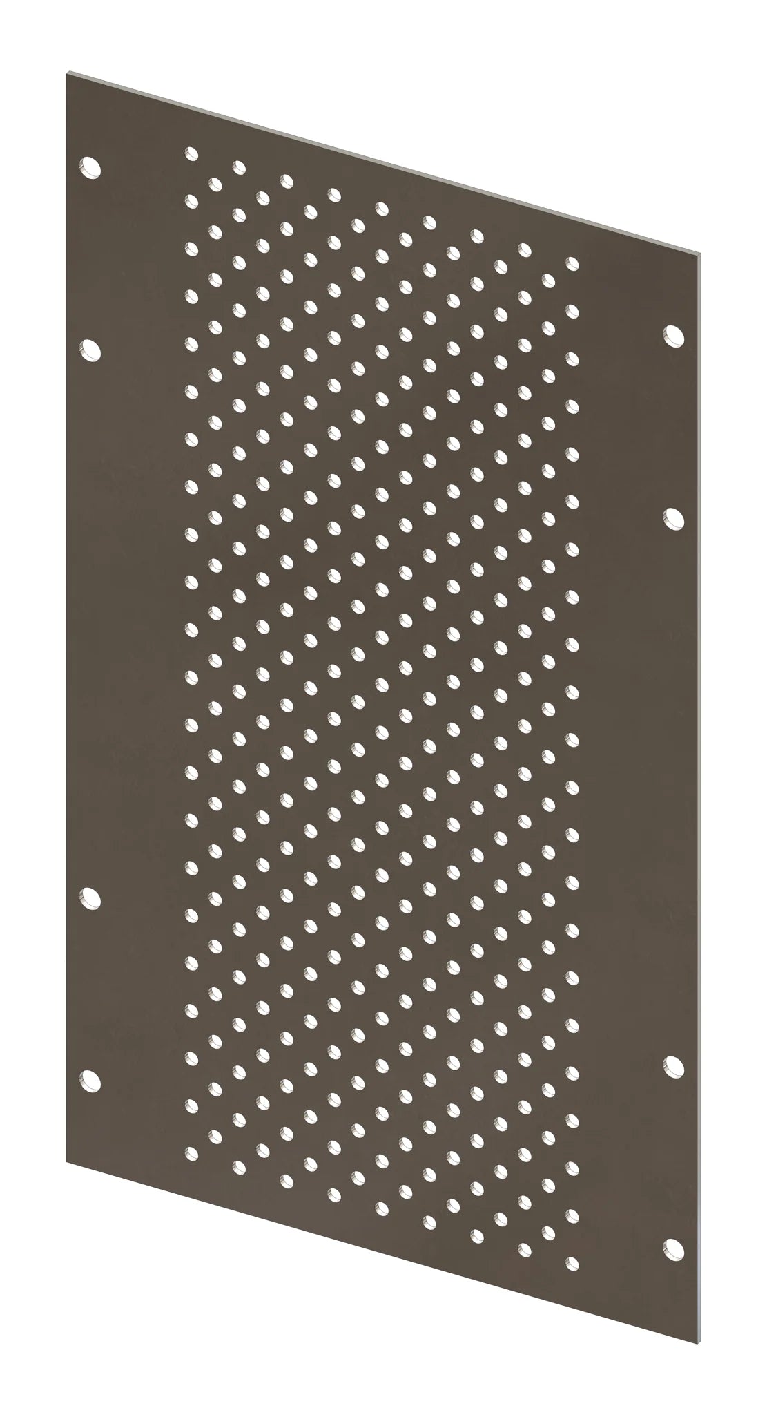 Lochraster Montageplatte Breite 208mm, 6 Modulhöhen hoch