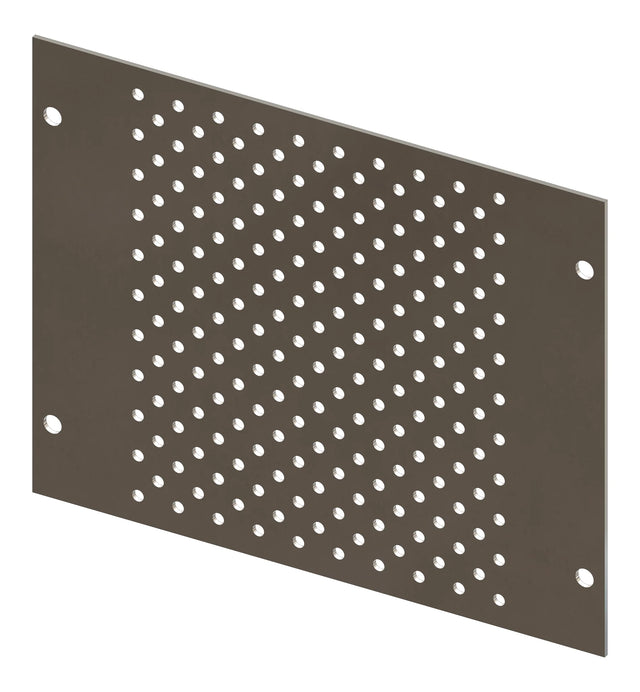 Lochraster Montageplatte Breite 220mm, 3 Modulhöhen hoch