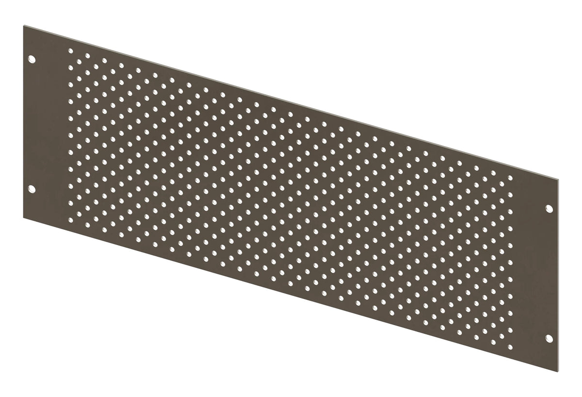 Lochraster Montageplatte Breite 428mm, 3 Modulhöhen hoch