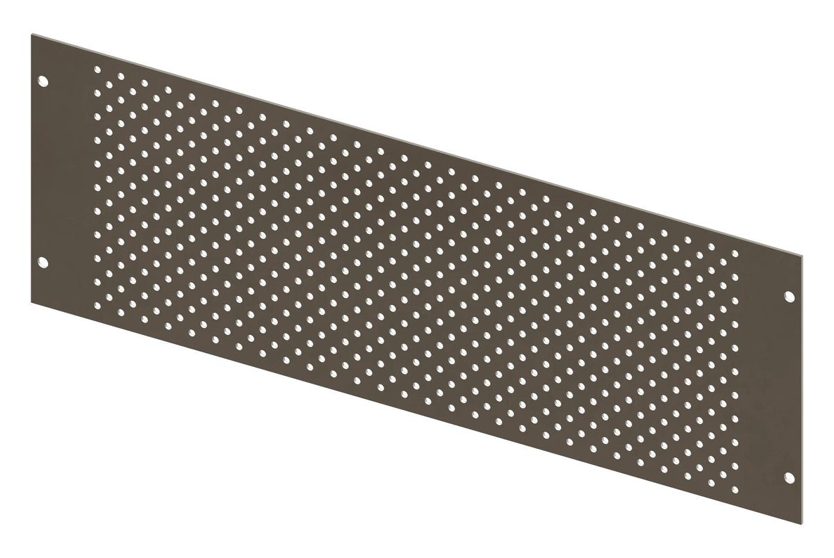 Lochraster Montageplatte Breite 440mm, 3 Modulhöhen hoch