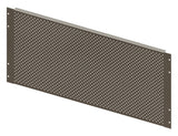 Lochraster Montageplatte Breite 648mm, 6 Modulhöhen hoch
