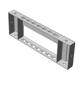 Seitenteile 300mm mit Kabeldurchführung, H=100mm, 1Paar