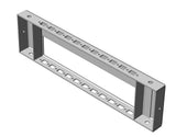 Seitenteile 400mm mit Kabeldurchführung, H=100mm, 1Paar