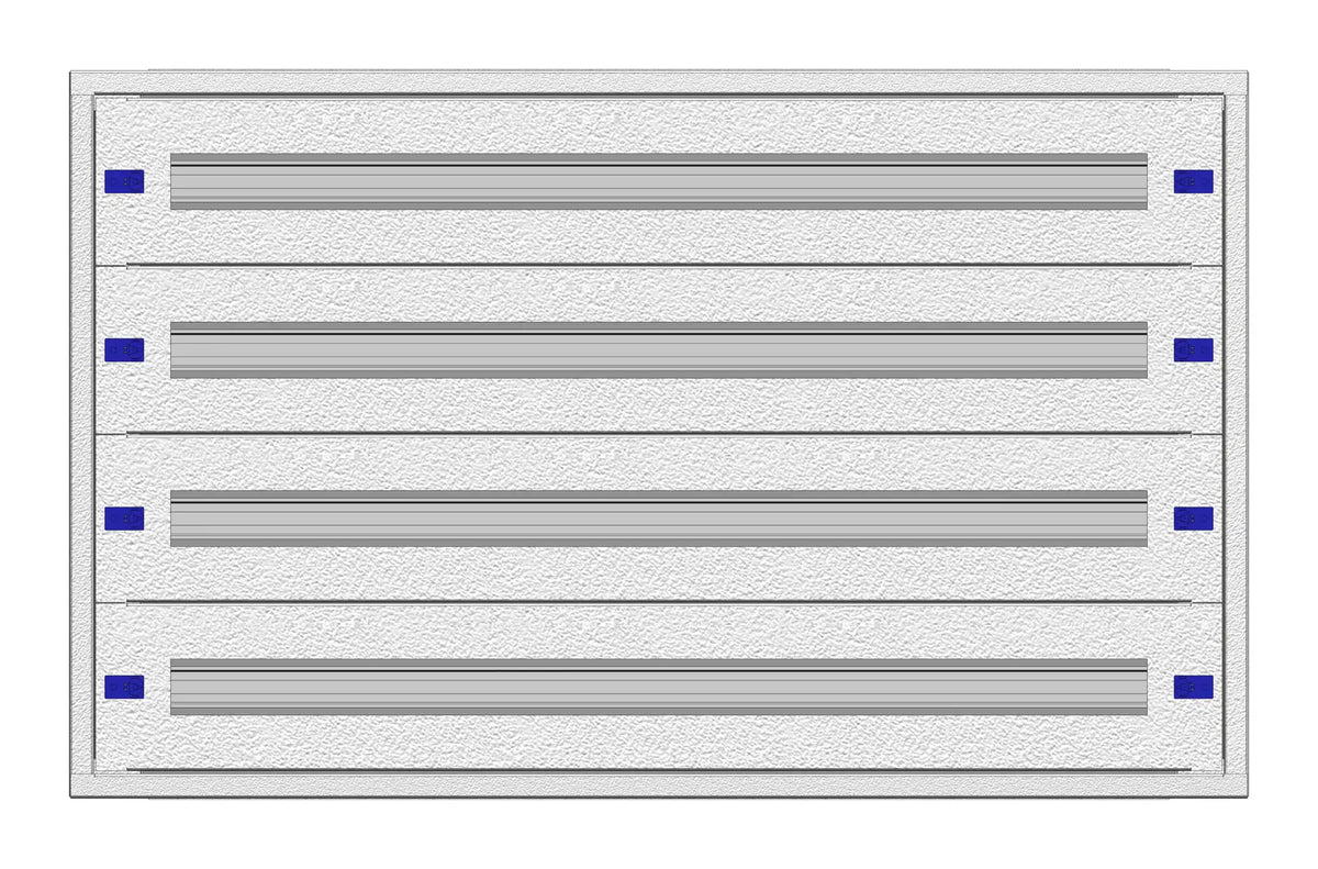 Aufputz-Feldverteiler 4A-12K, H640B1030T180mm
