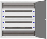 Unterputz Flachverteiler 3U-18K, H=915 B=810 T=100mm, IP20C