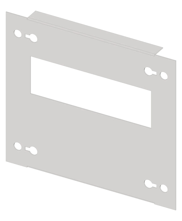 geteilte Frontplatte 208mm G4 Stahlblech, 8TE für Breite 2