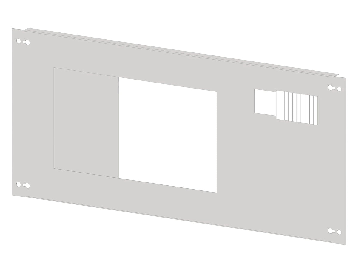 Frontplatte mit Ausschnitt 196x187mm Stahlblech Breite 3