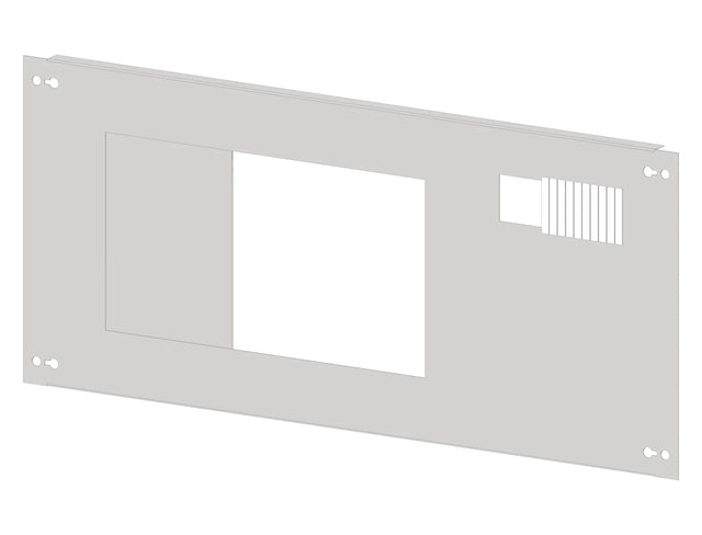 Frontplatte mit Ausschnitt 196x187mm Stahlblech Breite 3