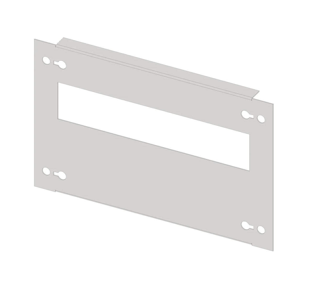 Frontplatte 220mm G4 Stahlblech, 8TE